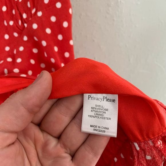 Revolve privacy please polka dot wrap mini dress - Picture 7 of 8